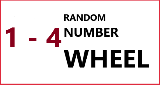 random number wheel 1 - 4