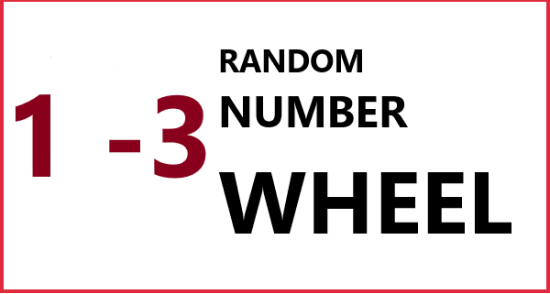 random number wheel 1 - 3